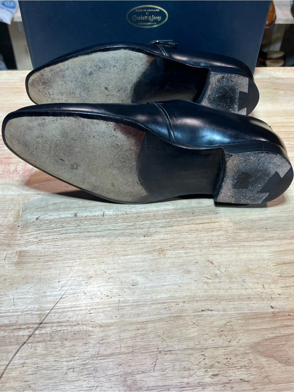 Crockett & Jones Savile 4 Hand Grade Collection Monk Straps US Sz9D w ShoeTrees